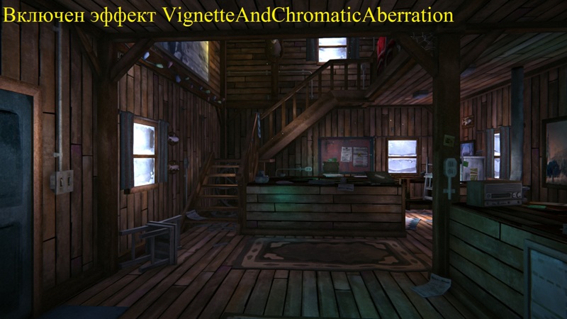 Включен эффект Vignette And Chromatic Aberration в игре The long dark
