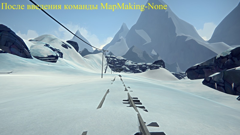 После введения команды MapMaking-None в игре The long dark