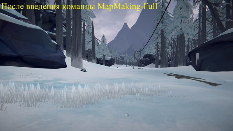 После введения команды MapMaking-Full в игре The long dark