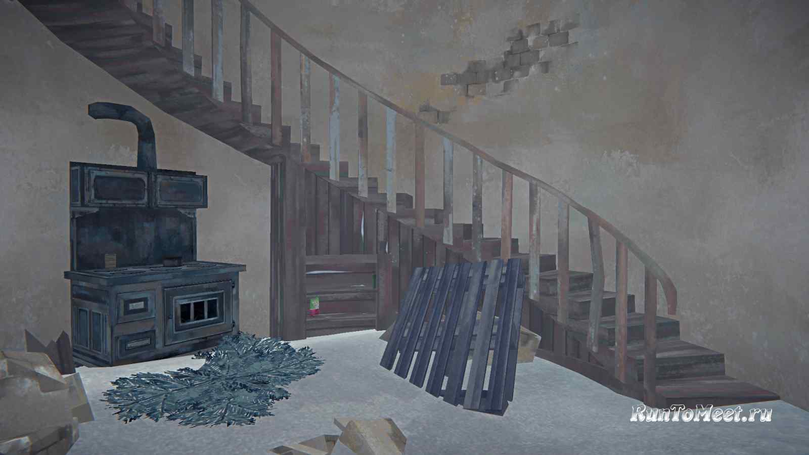 Интерьер Упавшего маяка, на локации Бледная бухта, в игре The long dark