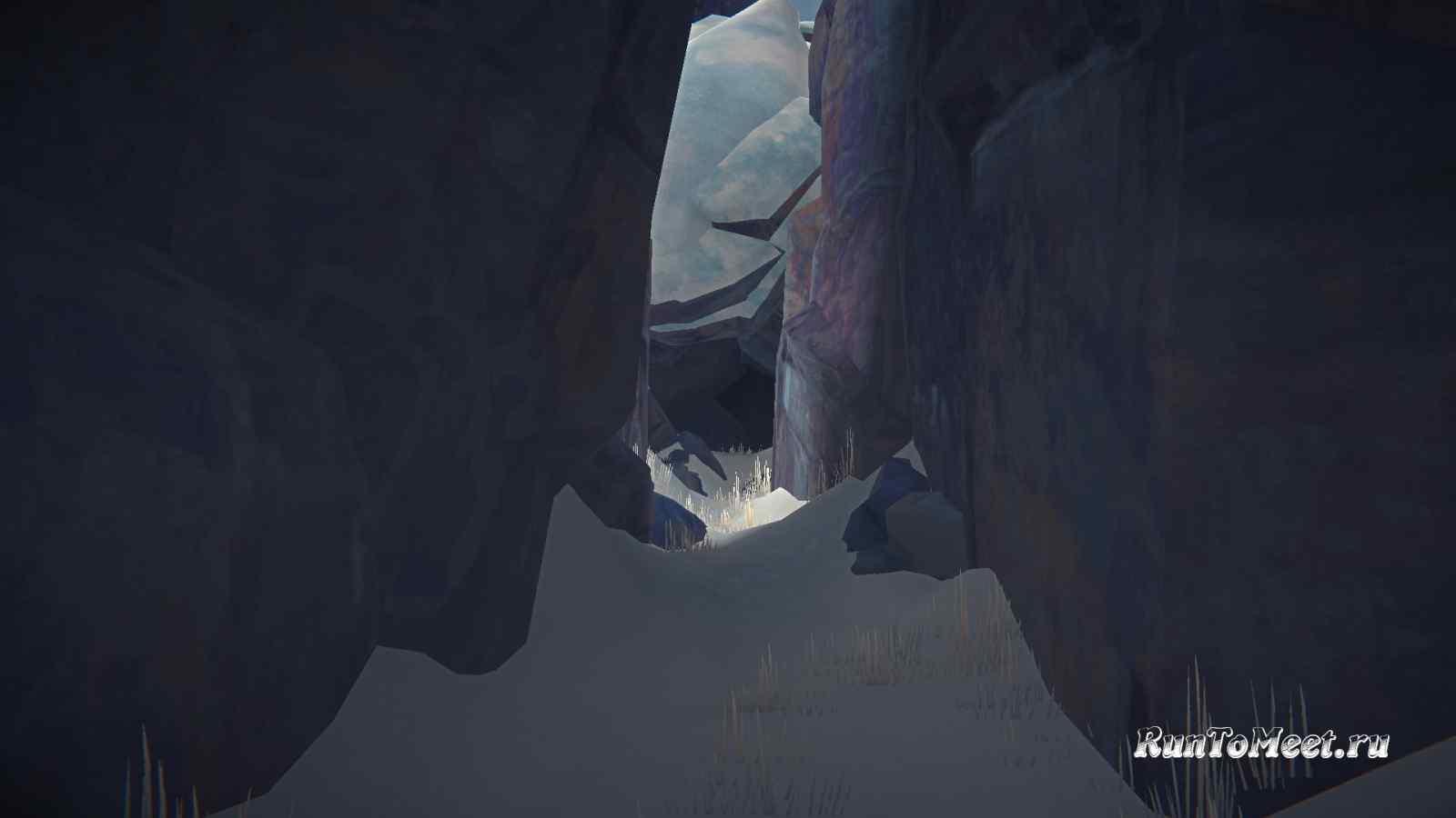 Переход на ВГ в ущелье Эхо из Пепельного каньона, в игре The long dark
